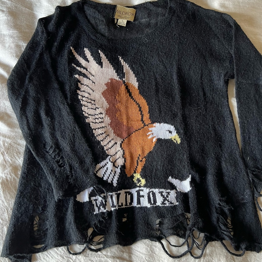Wildfox - Vintage White Label - Lennon Sweater M Eagle